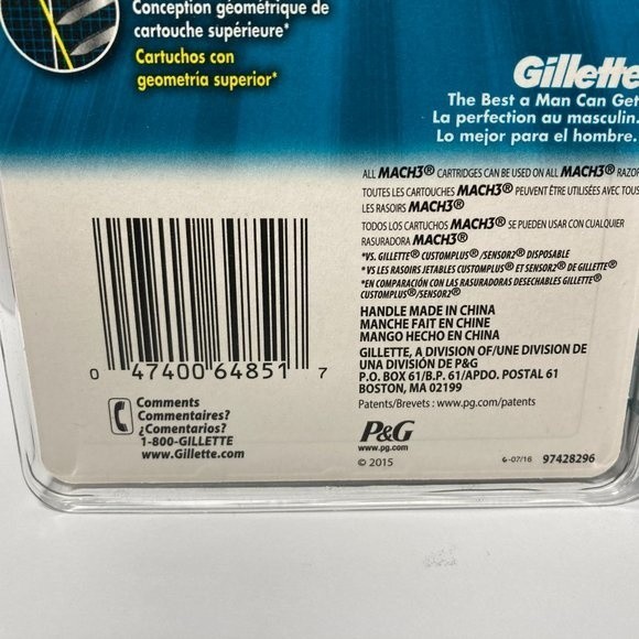 Gillette Mach 3 Men's Razor + Refill Pack - Picture 10 of 13
